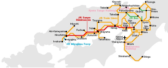 Kansai Hiroshima Area Pass